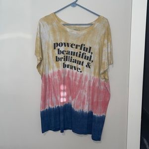 Torrid Plus Size Tie Dye Graphic Tee
